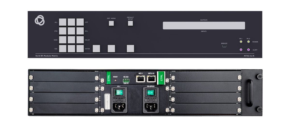 Kramer MTX3-16-M 16x16 8K-Ready Modular Matrix Switcher product image