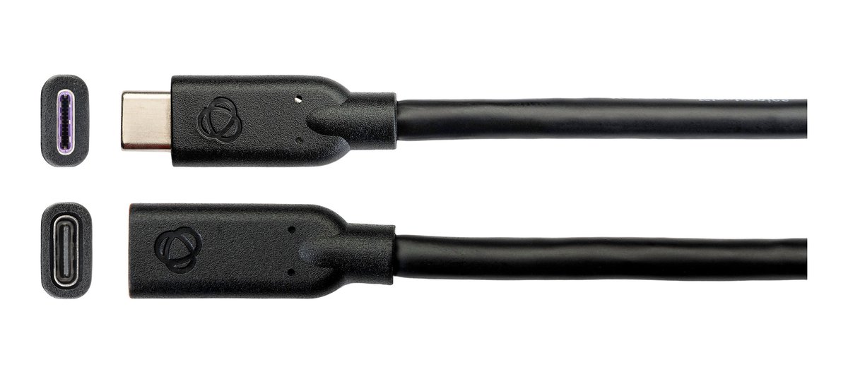 Kramer PG-U32/FF USB 3.2 GEN-2 Full Featured USB-C (F) to USB-C (M) Cable product image
