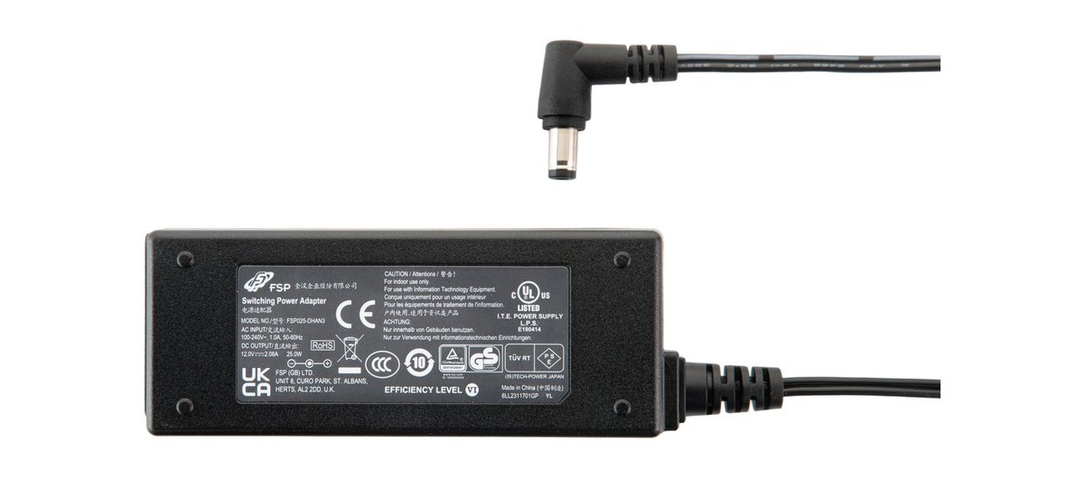 Kramer PS-1202-5 12V DC/2A Right-Angle Power Supply