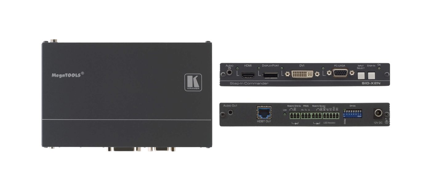 Kramer SID-X2N DisplayPort, HDMI, VGA and DVI Auto Switcher over HDBaseT product image