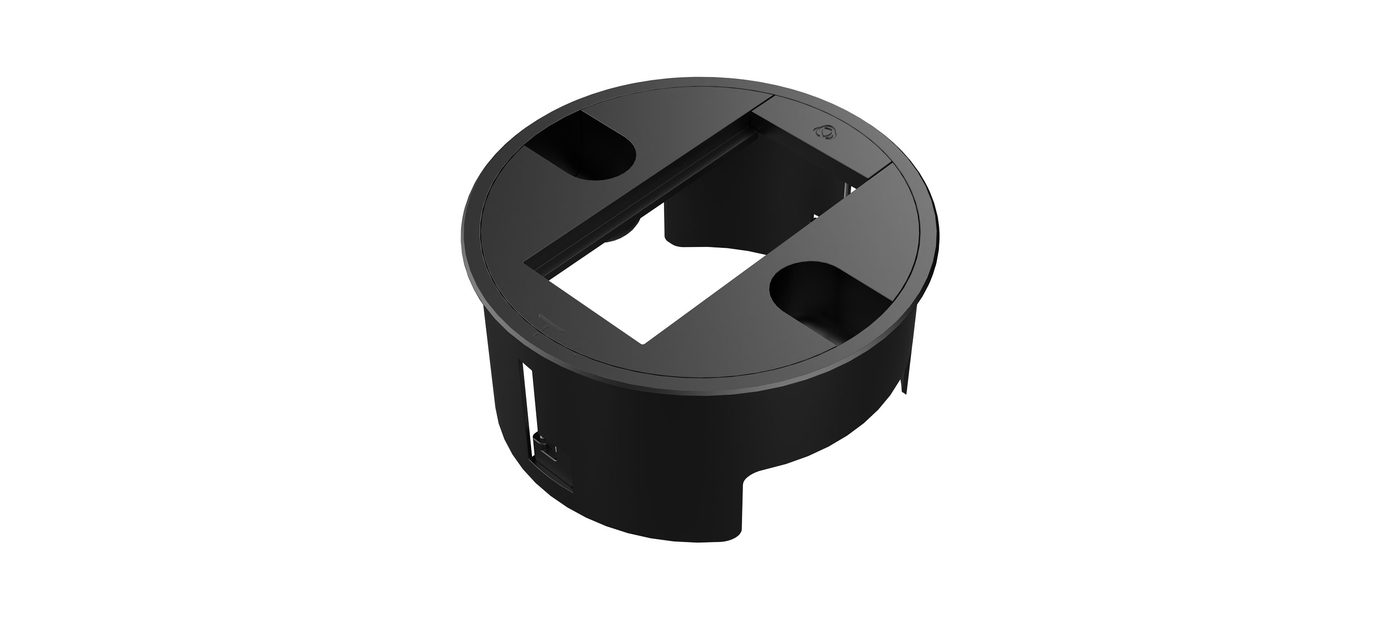 Kramer T-IN2-RND1 Baseline In-Table Round Tabletop Connectivity Box, 2 Modules - view 3