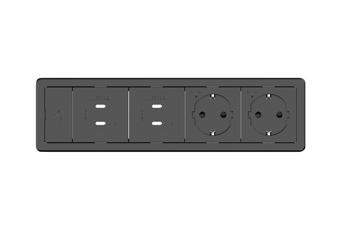 Kramer T-IN4-REC1 Baseline In-Table Tabletop Connectivity, 4 Modules