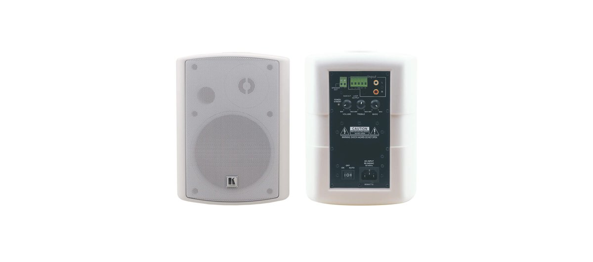 Kramer TAVOR 5-O 5.25-Inch, On-Wall 2-Way Powered Speakers