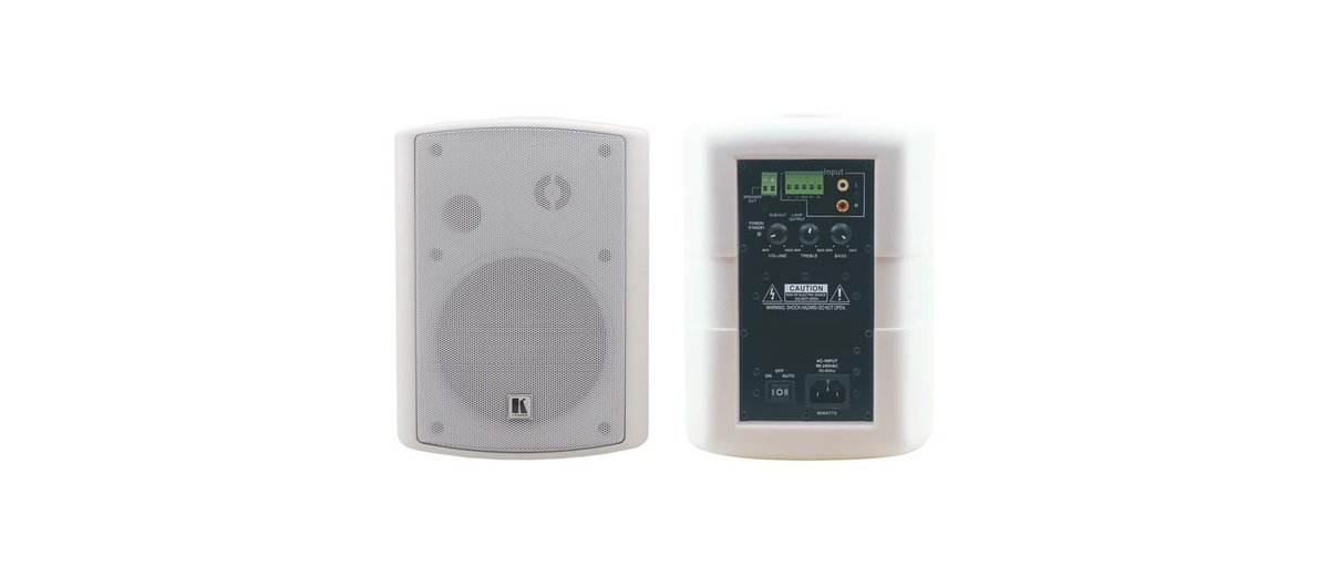 Kramer TAVOR 5-O 5.25-Inch, On-Wall 2-Way Powered Speakers product image