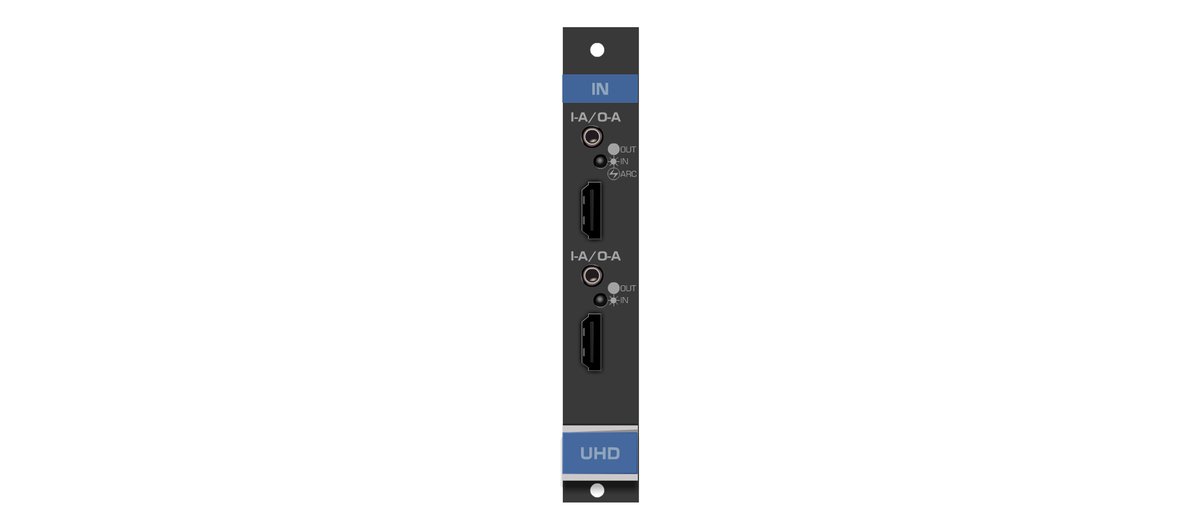 Kramer UHDA-IN2-F16 2-Channel 4K60 4:2:0 HDMI Input Card with Selectable Embedded, De-embedded or ARC Analog Audio