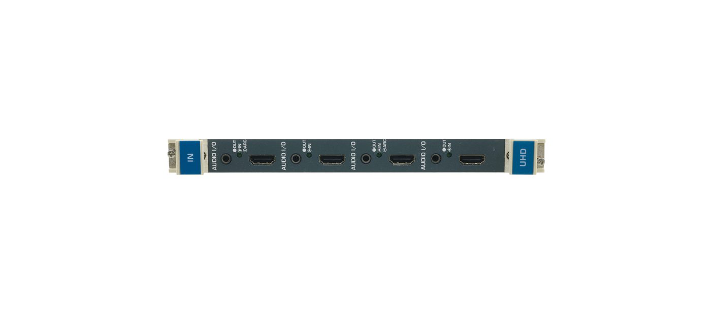 Kramer UHDA-IN4-F32 4-Channel 4K60 4:2:0 HDMI Input Card with Selectable Embedded, De-embedded or ARC Analog Audio - view 2