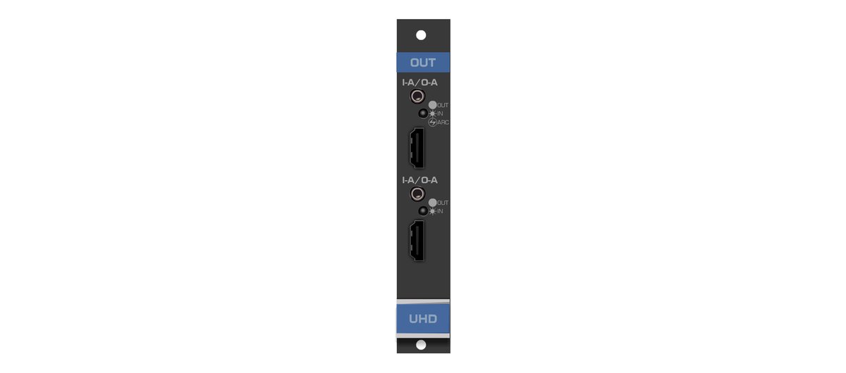 Kramer UHDA-OUT2-F16 2-Channel 4K60 4:2:0 HDMI Output Card with Selectable Embedded, De-embedded or ARC Analog Audio