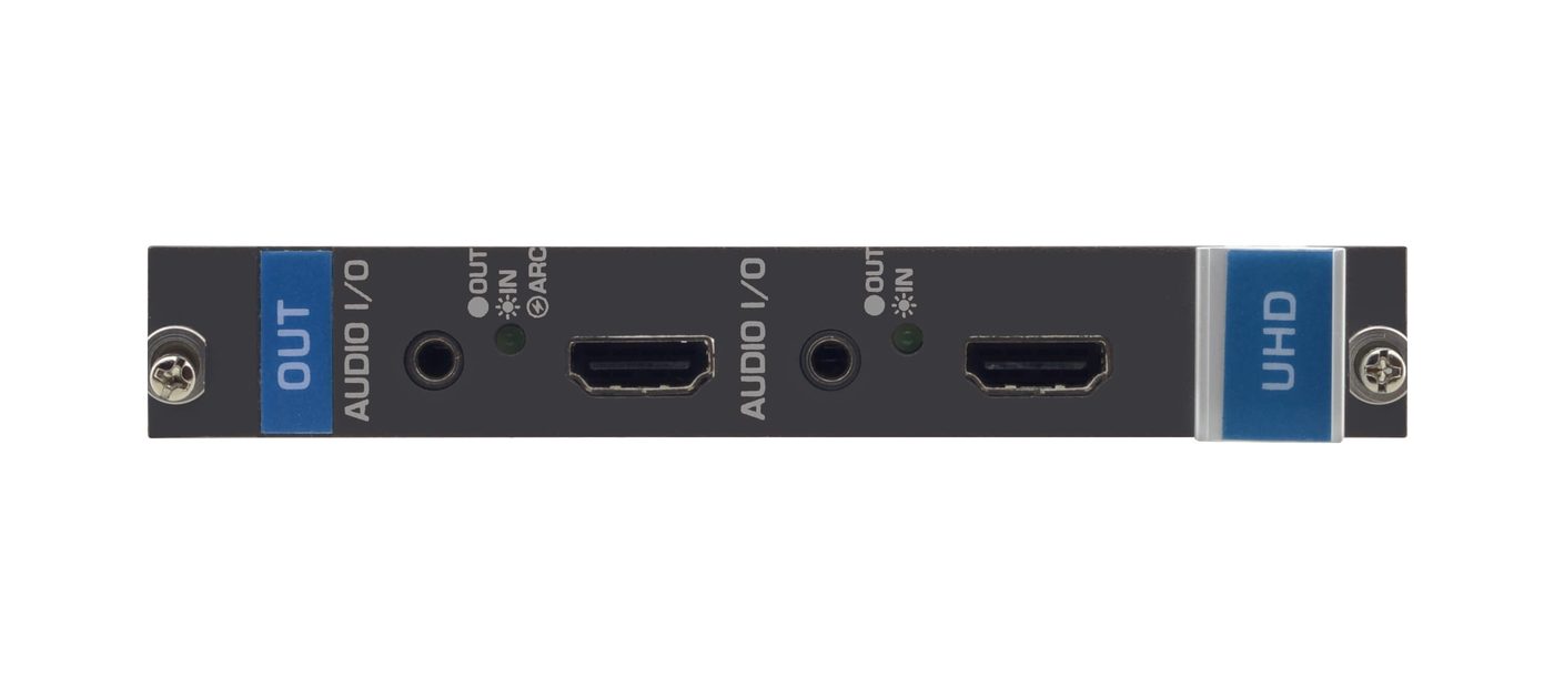 Kramer UHDA-OUT2-F16 2-Channel 4K60 4:2:0 HDMI Output Card with Selectable Embedded, De-embedded or ARC Analog Audio - view 2