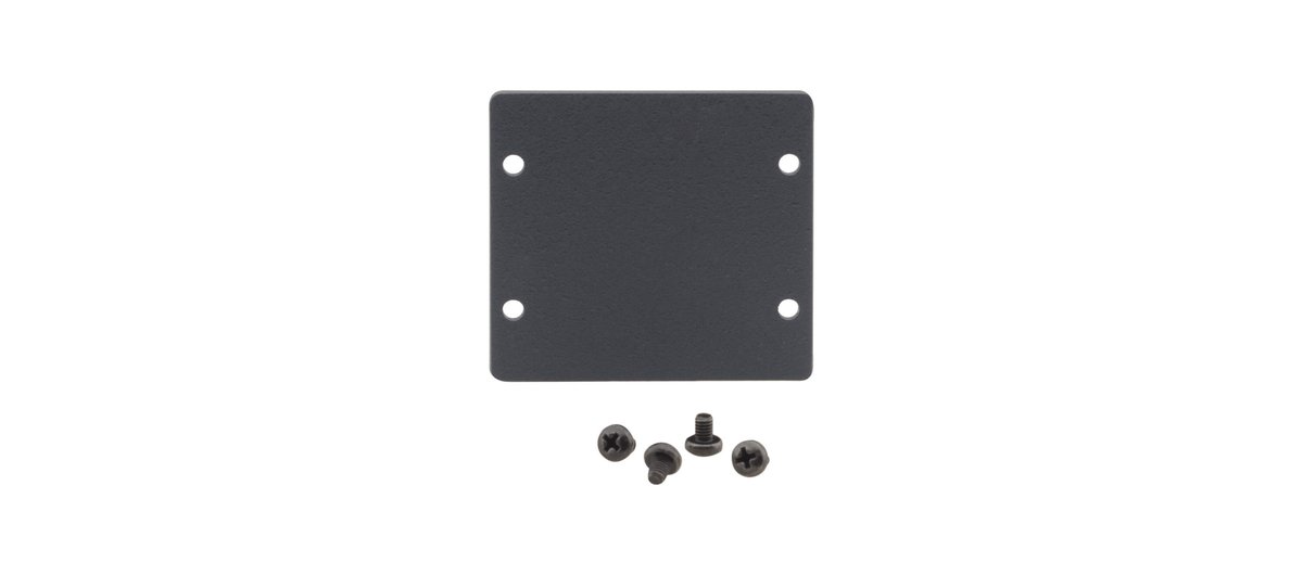 Kramer W-2BLANK Wall Plate Insert - Double Blank Slot Cover Plate