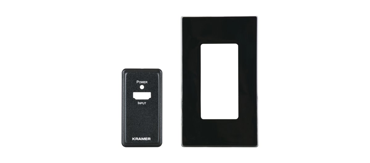 Kramer WP-3H2 US Panel Set - Black Frame and Faceplate
