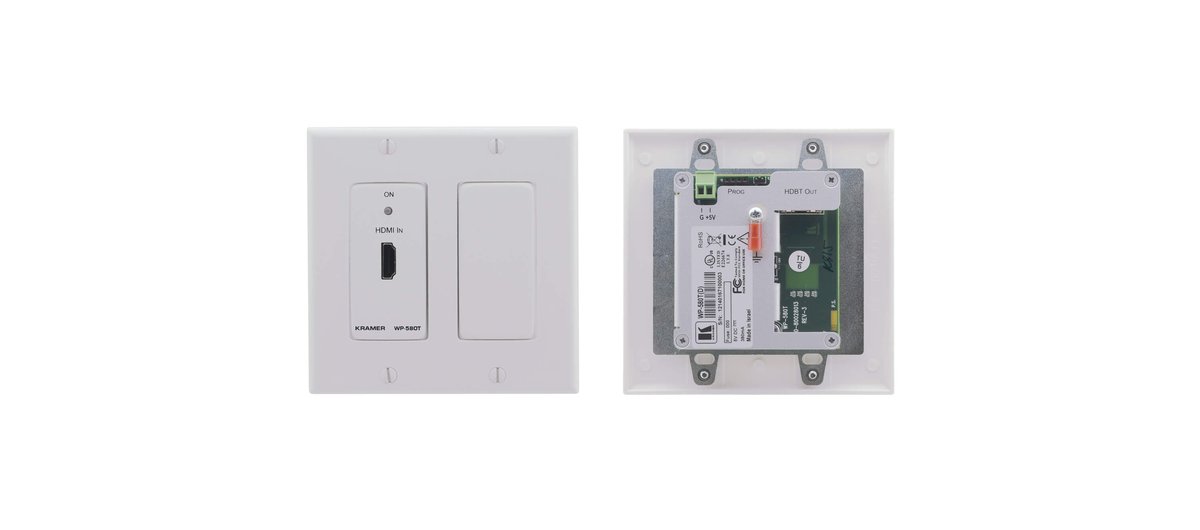WP-580T(D) 4K60 4:2:0 HDMI Wall-Plate Transmitter with HDBaseT (2-Gang Decora Frame)