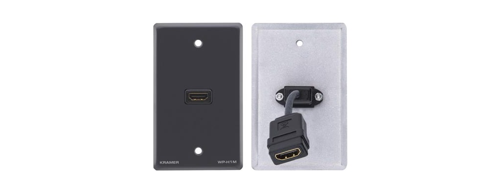 Kramer WP-H1M Passive Wall Plate - HDMI - view 2