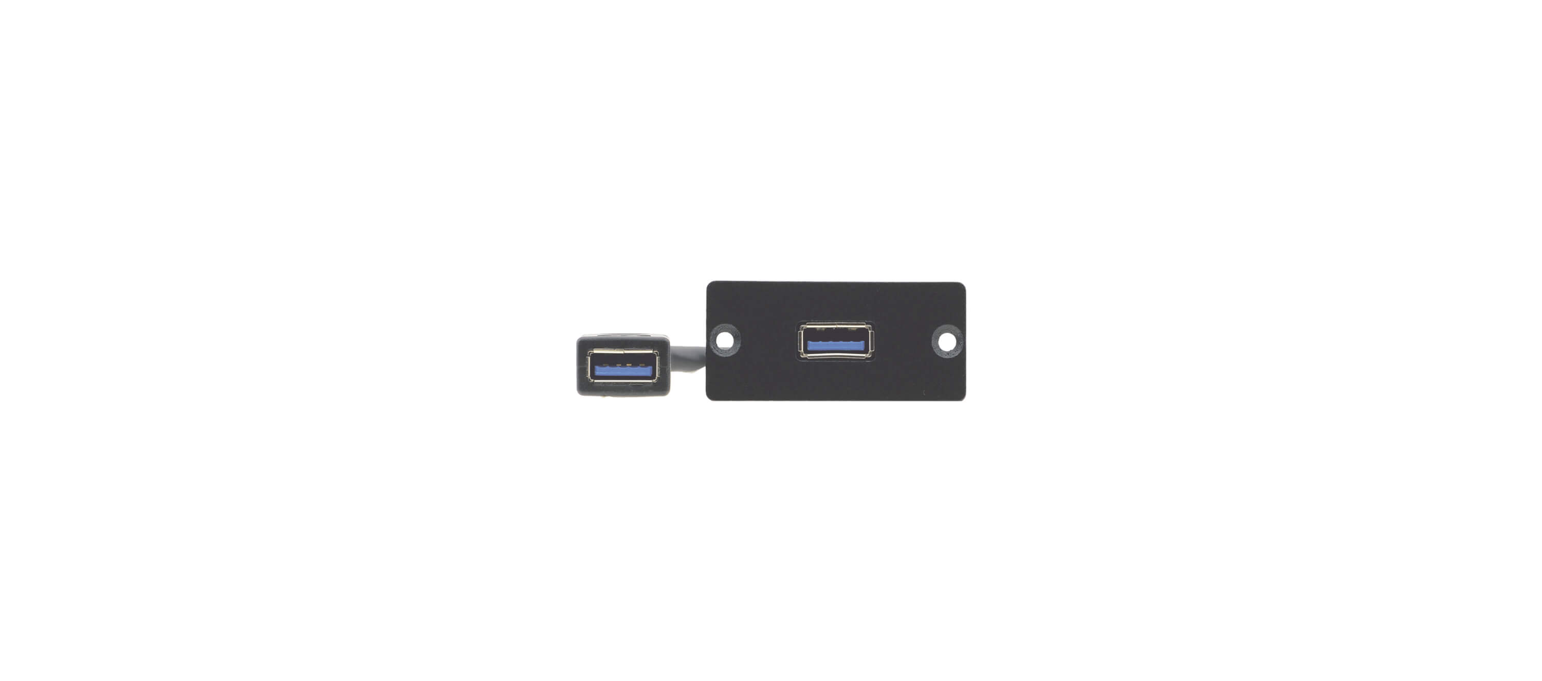 Kramer WU3-AA USB 3.0 (A/A) Wall Plate Insert - Black