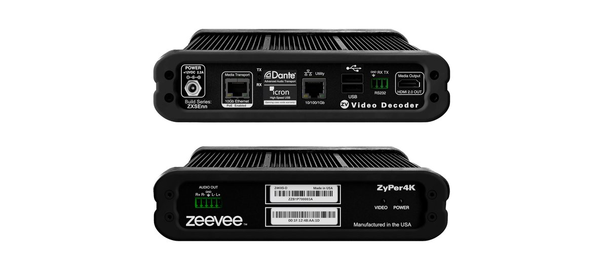Kramer Z4KC2XS-D ZyPer4K-XSE Copper Decoder