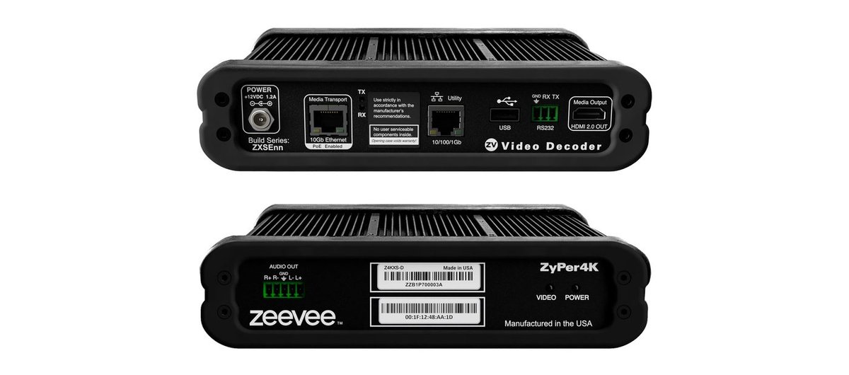 Kramer Z4KCXS-D ZyPer4K-XSE Decoder (Rev 1) product image