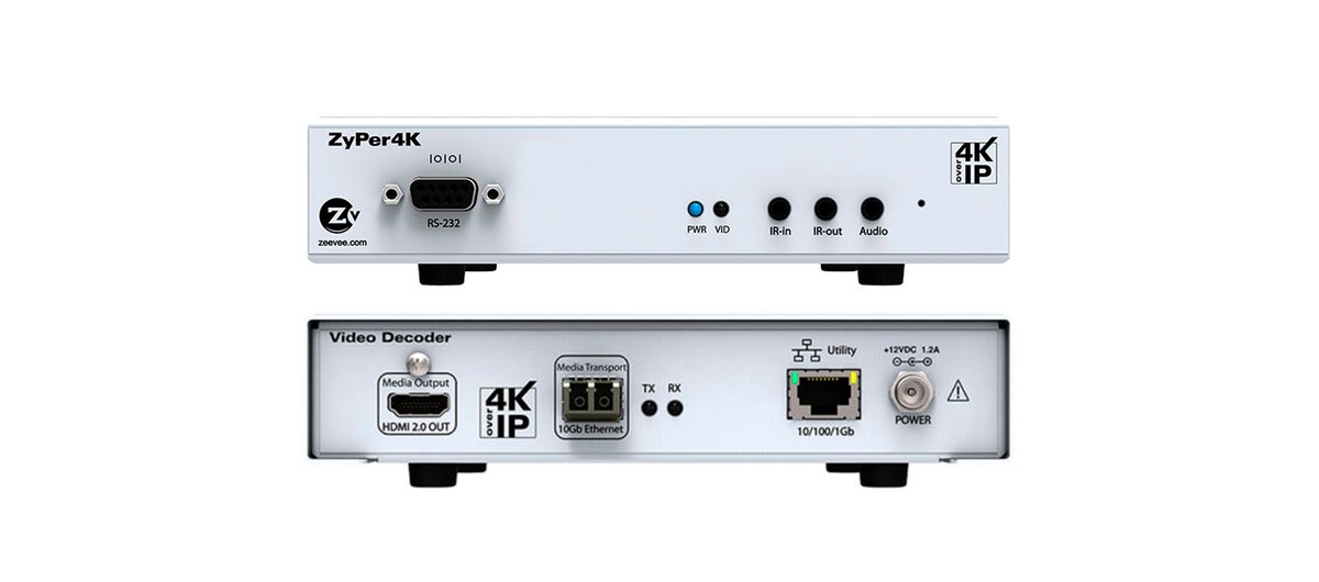 Kramer Z4KDECF3 ZyPer4K HDMI 2.0 Fiber Decoder