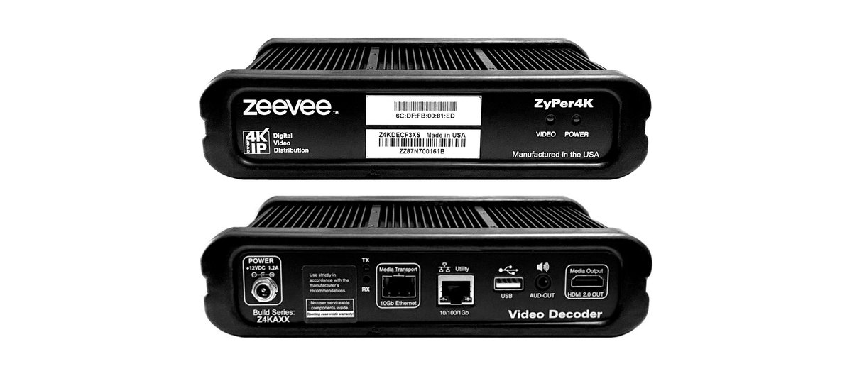 Kramer Z4KDECF3XS ZyPer4K-XS Decoder Fiber