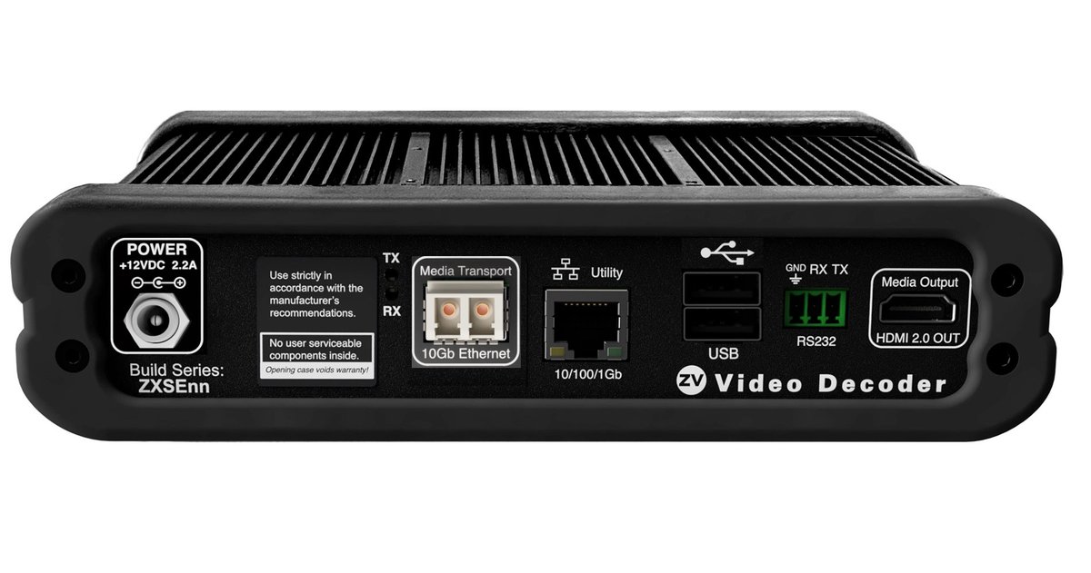 Kramer Z4KF2XS-D ZyPer4K-XSE Fiber Decoder