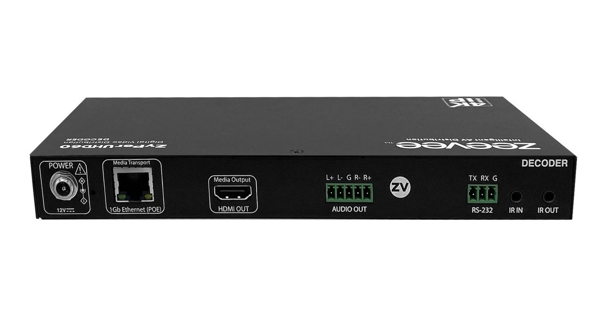 Kramer ZyPerUHD60-1E AVoIP HDMI Encoder, Single LAN - view 2