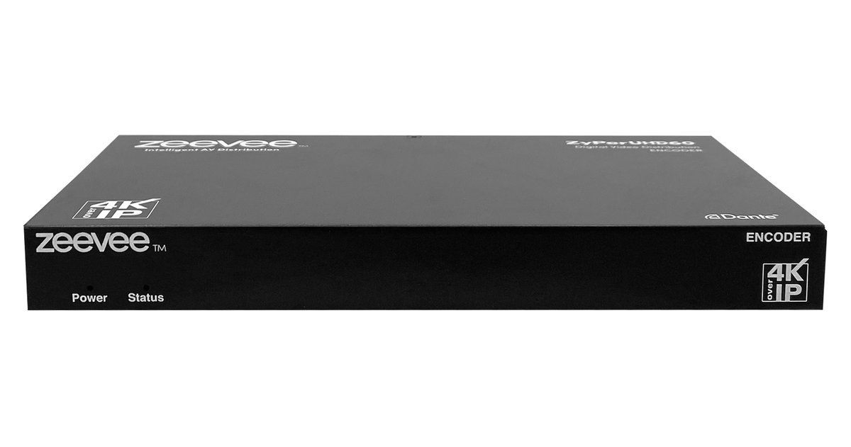 Kramer ZyPerUHD60-1EA AVoIP HDMI Encoder, Single LAN with Dante and HDMI Loopout