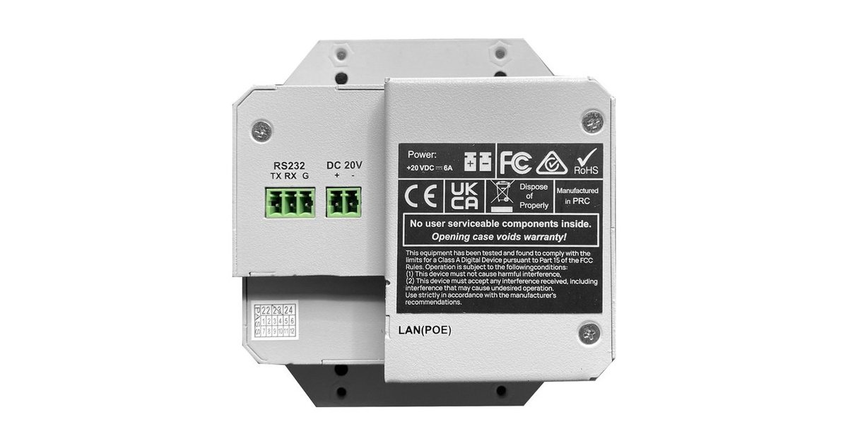 Kramer ZyPerUHD60-1WE AVoIP Wall Plate Encoder with 2x1 Switching - view 2