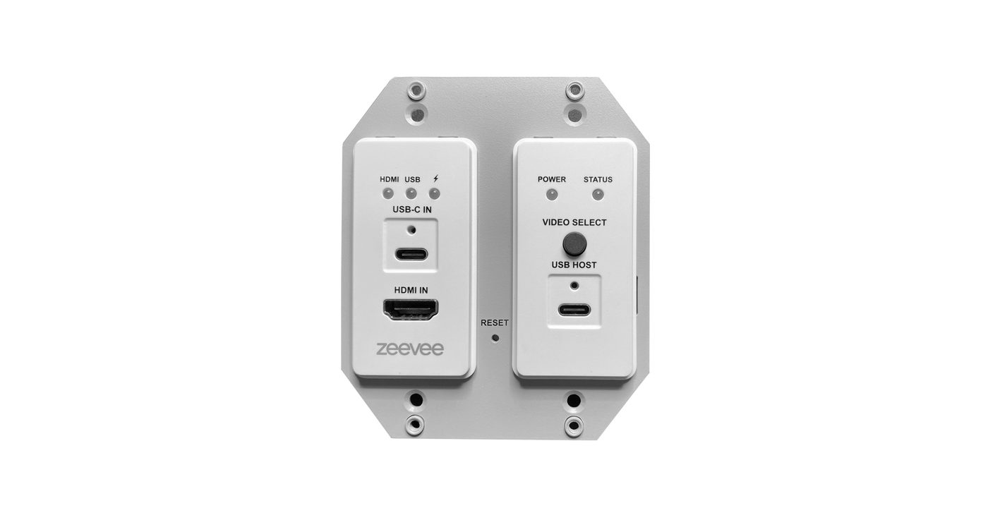 Kramer ZyPerUHD60-1WE AVoIP Wall Plate Encoder with 2x1 Switching - view 3