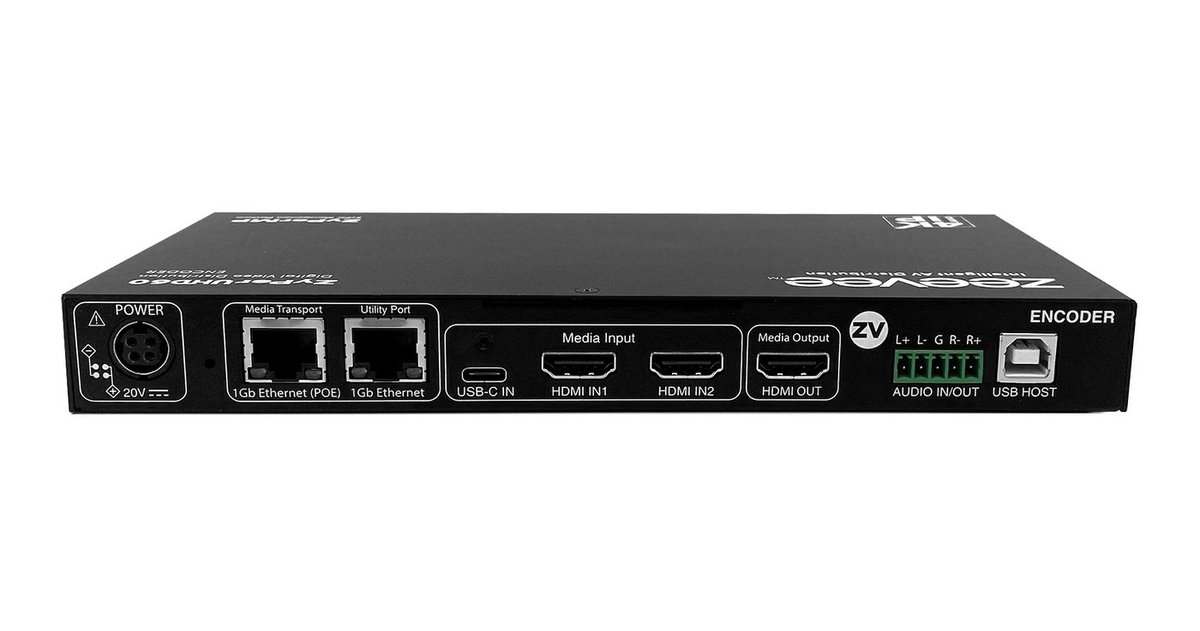 Kramer ZyPerUHD60-2EMP AVoIP HDMI Encoder with Integrated Management - view 2