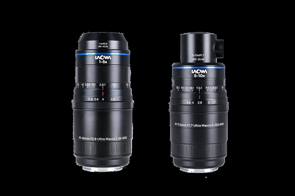 Laowa Aksen Ultra Macro APO Two-Lens Set 45mm f/2.8 1-5X + 17.5mm f/1.7 5-10X - view 2