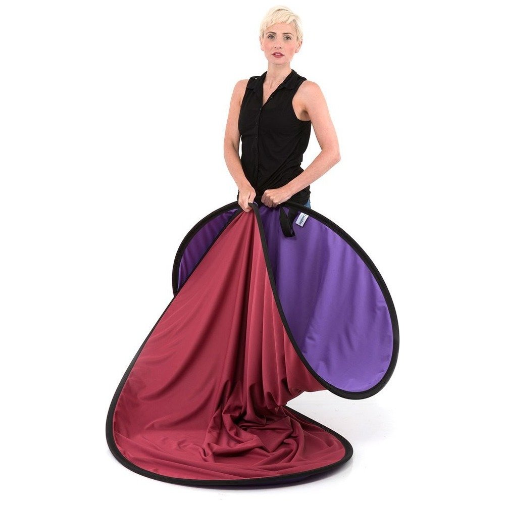 Lastolite Plain Collapsible 1.8 x 2.15m Red/Purple - view 2