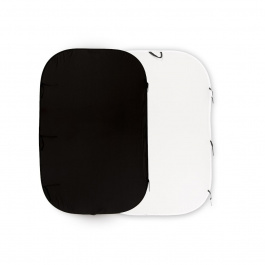 Lastolite 6' X 9'' Washable Muslin Background - Black/White (Revers.)
