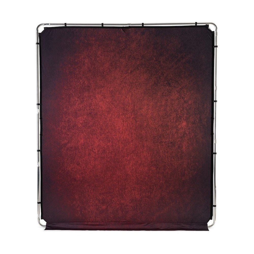 Lastolite EzyFrame Vintage Background 2 x 2.3m Crimson - view 2