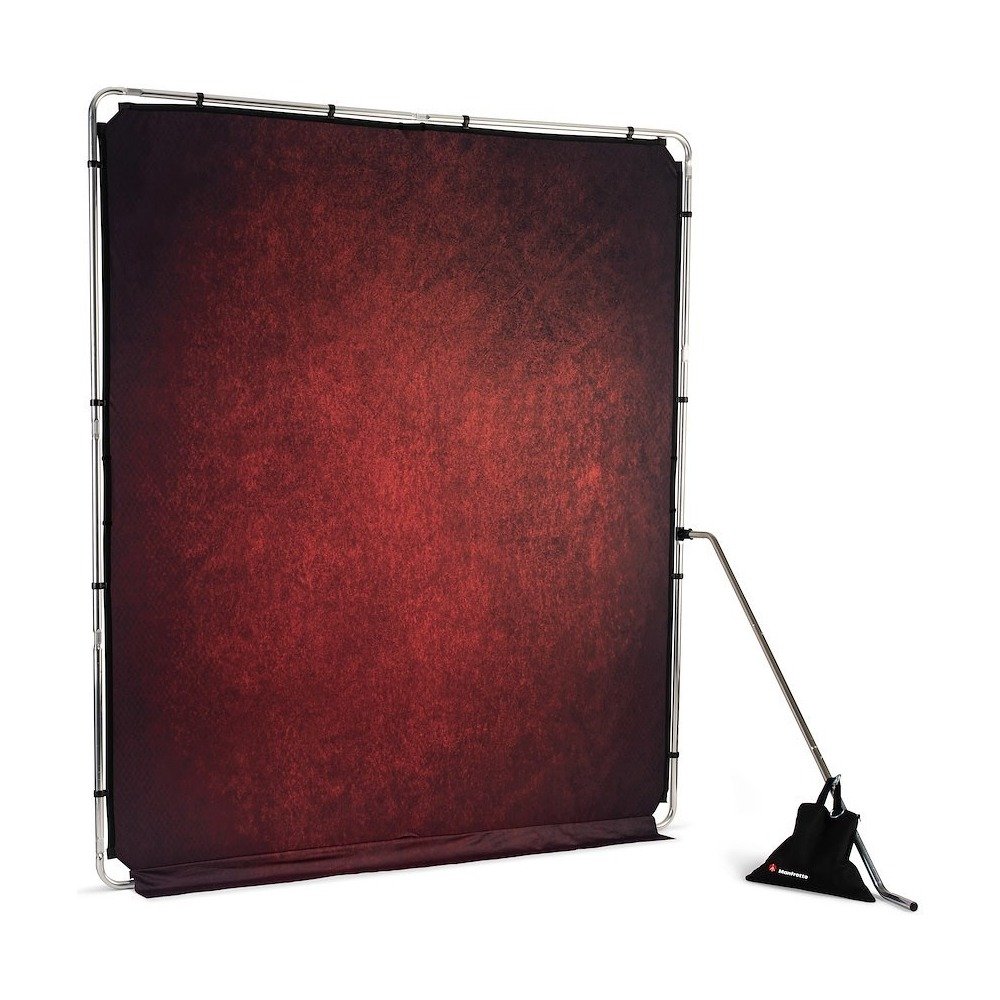 Lastolite EzyFrame Vintage Background 2 x 2.3m Crimson - view 4