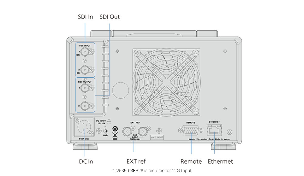 Leader LV5350 Waveform Monitor - view 2