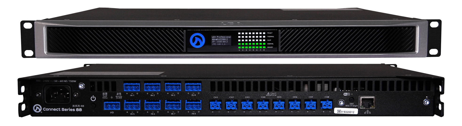 LEA Professional Connect 88 8-Channel Smart Amplifier