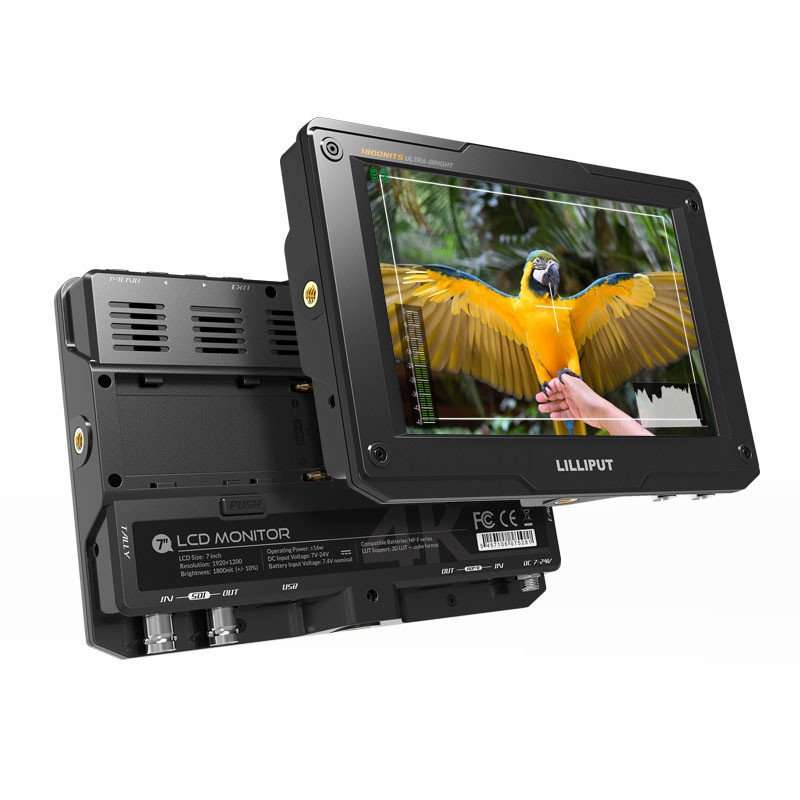 Lilliput H7S 7" 1800-Nit SDI/HDMI On-Camera Monitor