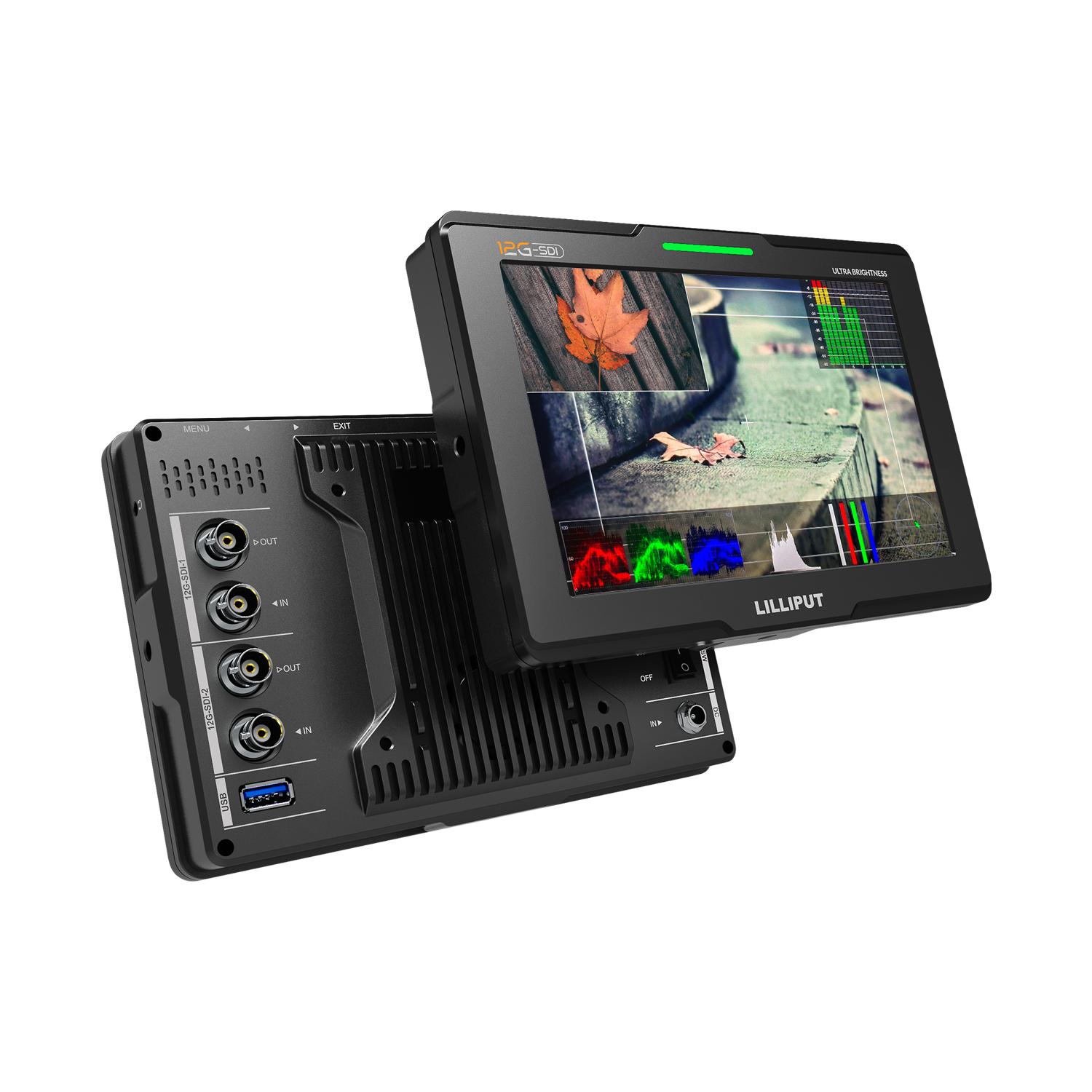 Lilliput Q7-12G 7" 2000-Nit 12G-SDI On-Camera Monitor - view 3