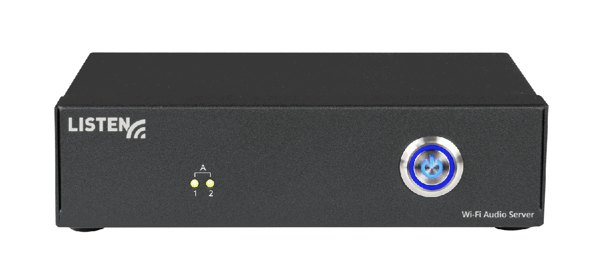 Listen Technologies LW-120-02 ListenWIFI 2 Channel Wi-Fi Audio Server