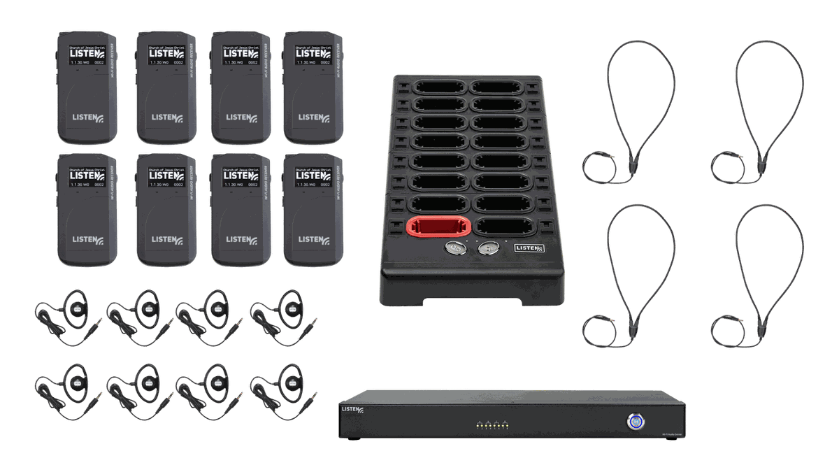 Listen Technologies MHS1-08 Meetinghouse Wi-Fi Audio System (8 Channel) product image