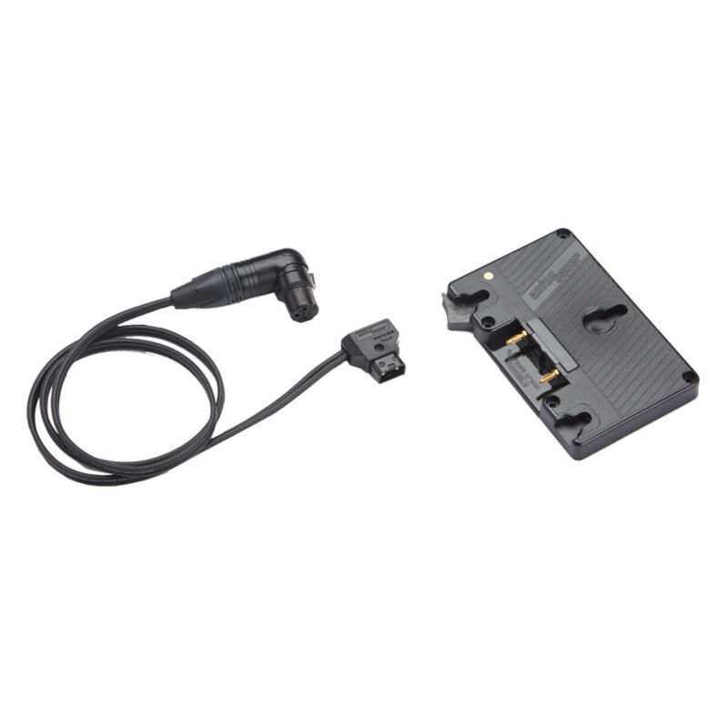 Litepanels Gold Mount Battery Bracket with P-Tap to 3-Pin XLR Cable