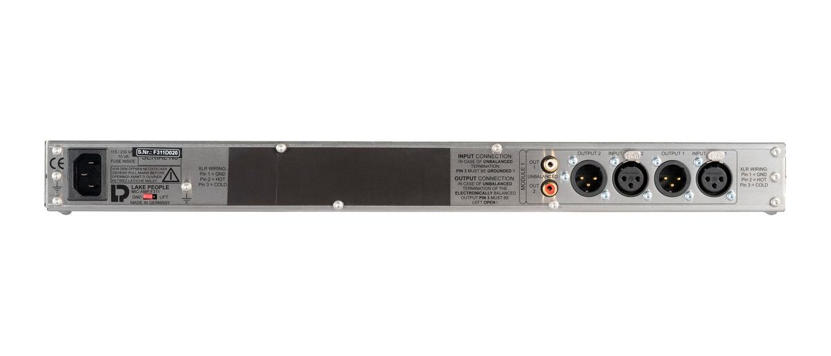 Lake People Mic-Amp F311-D Two Channel Microphone Preamplifier - view 2