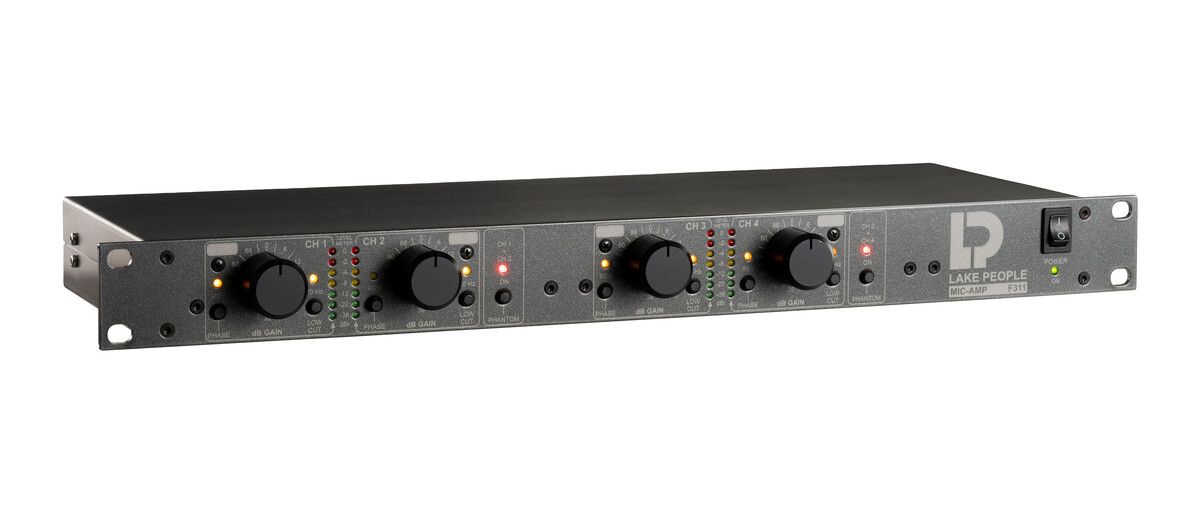 Lake People Mic-Amp F311-Q Four Channel Microphone Preamplifier - view 3