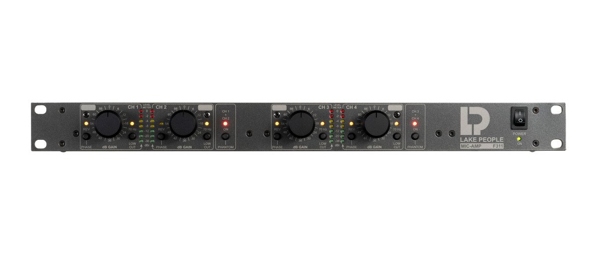 Lake People Mic-Amp F311-Q Four Channel Microphone Preamplifier