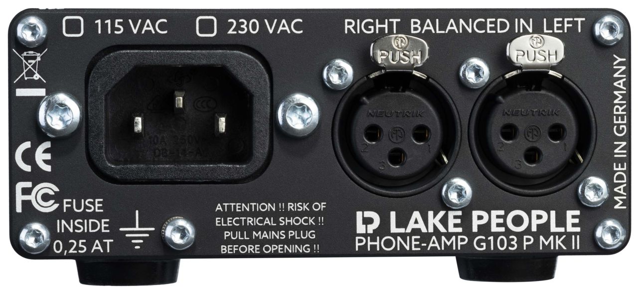 Lake People G103-P MKII Broadcast Version Headphone Amplifier - view 2