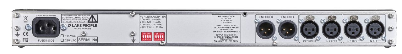 Lake People Phone-Amp G118 Rackmount Headphone Amplifier - view 2