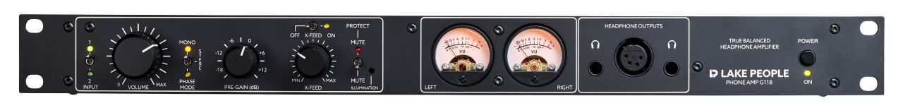 Lake People Phone-Amp G118 Rackmount Headphone Amplifier product image