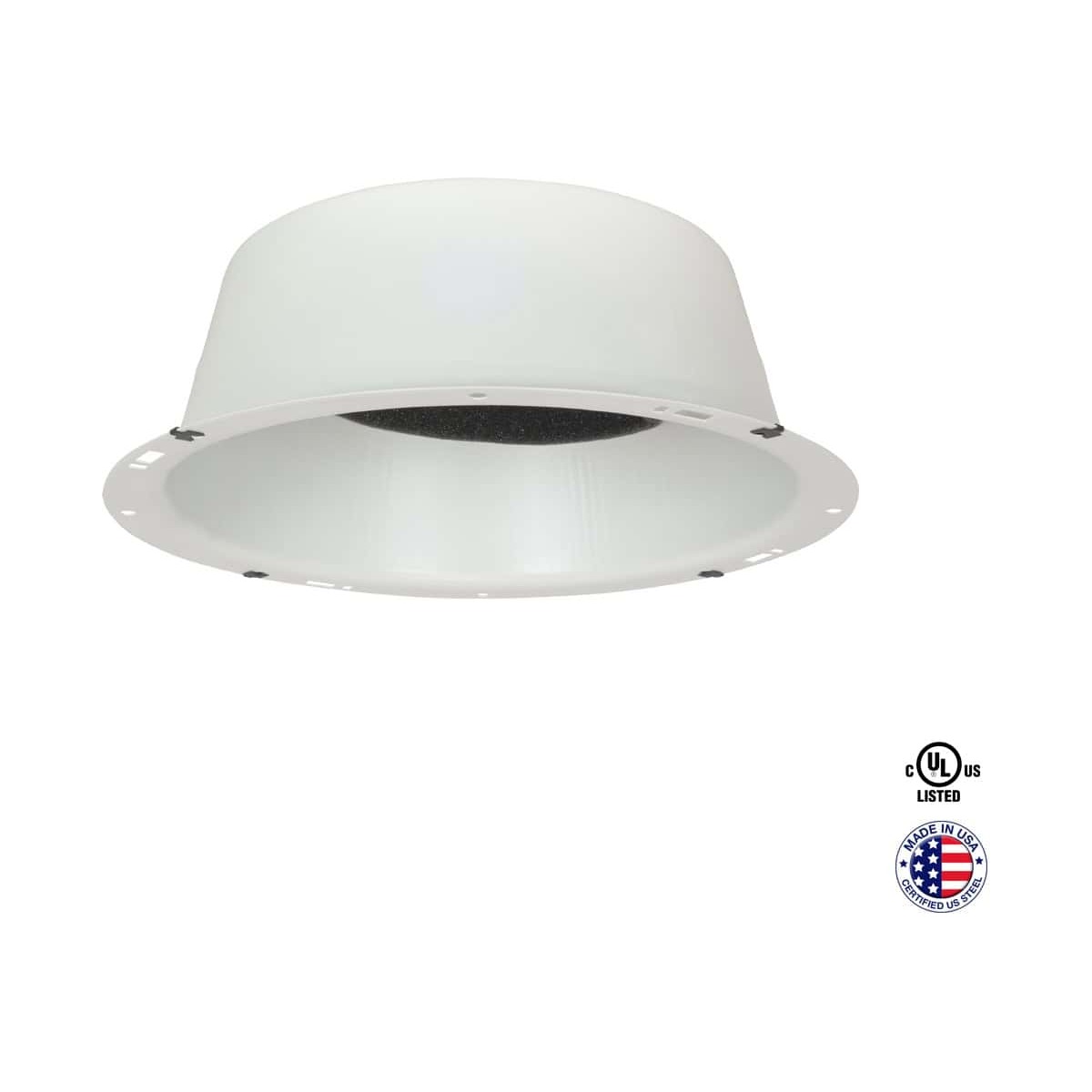 Lowell 8XD4-P Recessed Backbox, Plenum-Rated Knockout
