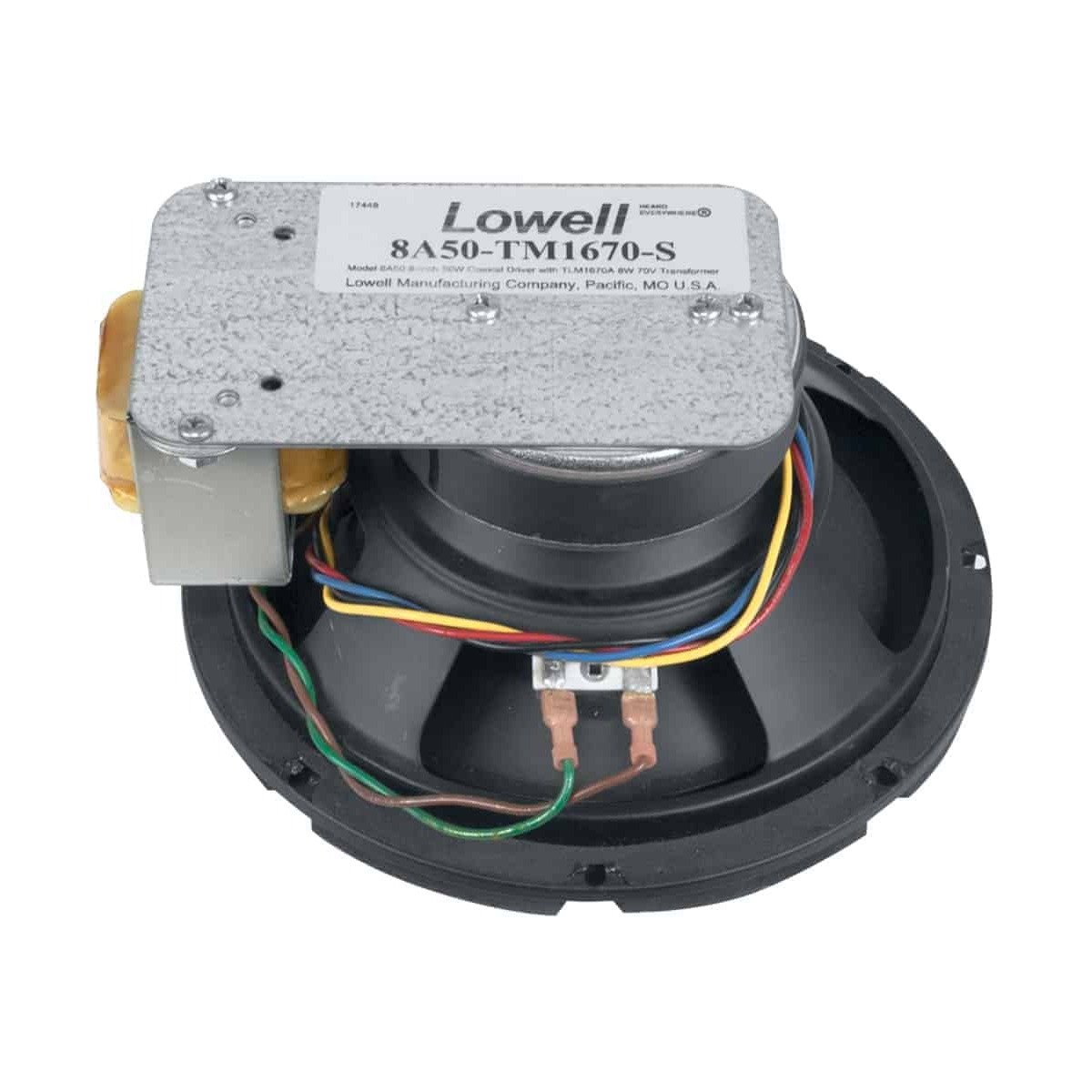 Lowell 8A50-TM1670-S 8in Coax Speaker w xfmr - view 2