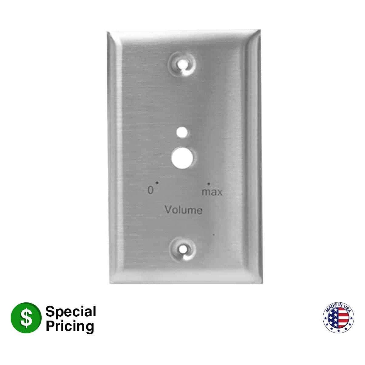 Lowell ANP-1 Wall Plate, 1-Gang, Punched for Attenuator