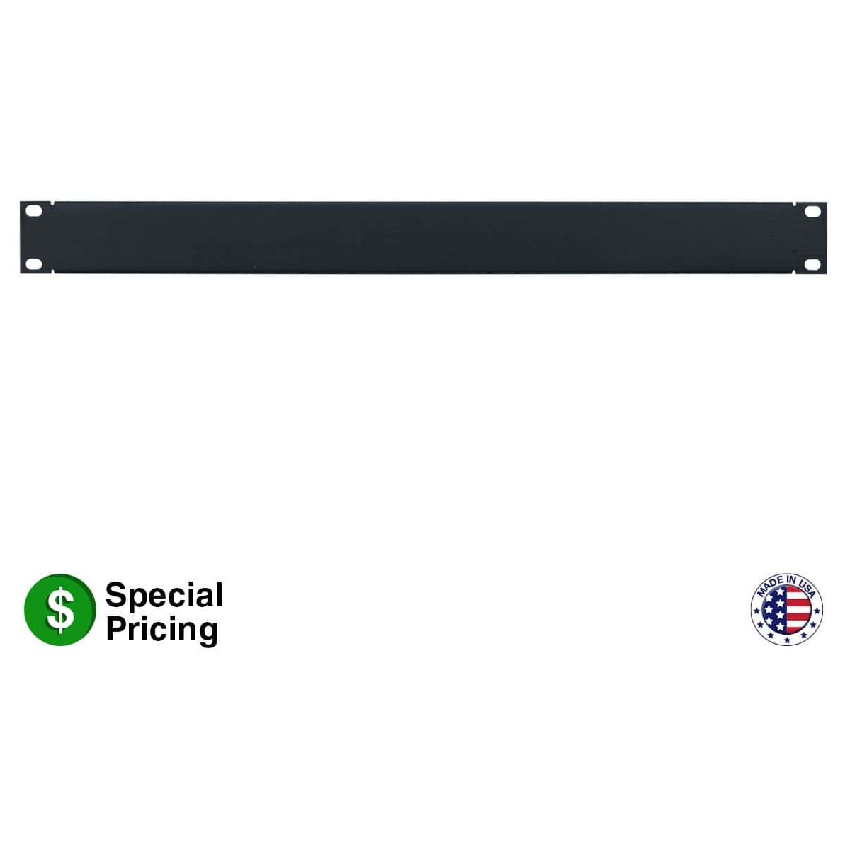 Lowell APB Series Aluminum Rack Panel, Brushed Black Anodized
