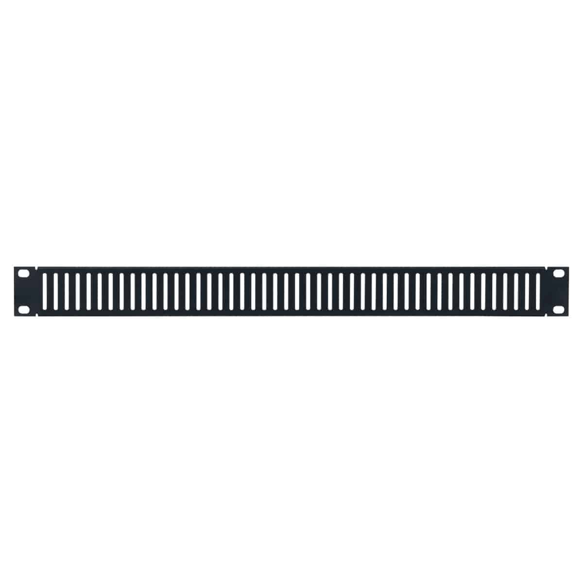 Lowell AVPB1 Aluminum Vent Panel with Flange, 1U - view 2
